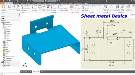 autodesk inventor sheet metal design|sheet metal drawing in inventor.